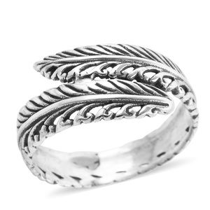 BALI LEGACY Sterling Silver Leaf Bypass Ring